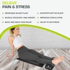 image:imageProsourceFit Acupressure Mat and Pillow Set for BackNeck Pain Relief and Muscle Relaxation OrangeLarge  BlackBlack