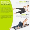 image:imageProsourceFit Acupressure Mat and Pillow Set for BackNeck Pain Relief and Muscle Relaxation OrangeLarge  BlackBlack