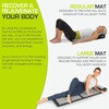 image:imageProsourceFit Acupressure Mat and Pillow Set for BackNeck Pain Relief and Muscle Relaxation OrangeLarge  BlackWhite
