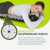 image:imageProsourceFit Acupressure Mat and Pillow Set for BackNeck Pain Relief and Muscle Relaxation OrangeLarge  BlackWhite