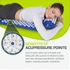 image:imageProsourceFit Acupressure Mat and Pillow Set for BackNeck Pain Relief and Muscle Relaxation OrangeLarge  BlueWhite