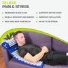image:imageProsourceFit Acupressure Mat and Pillow Set for BackNeck Pain Relief and Muscle Relaxation OrangeLarge  BlueWhite