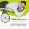 image:imageProsourceFit Acupressure Mat and Pillow Set for BackNeck Pain Relief and Muscle Relaxation OrangeLarge  GreyWhite