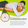 image:imageProsourceFit Acupressure Mat and Pillow Set for BackNeck Pain Relief and Muscle Relaxation OrangeOrangeWhite