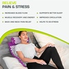 image:imageProsourceFit Acupressure Mat and Pillow Set for BackNeck Pain Relief and Muscle Relaxation OrangePurple
