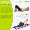 image:imageProsourceFit Acupressure Mat and Pillow Set for BackNeck Pain Relief and Muscle Relaxation OrangePurpuleWhite