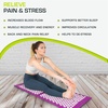 image:imageProsourceFit Acupressure Mat and Pillow Set for BackNeck Pain Relief and Muscle Relaxation OrangePurpuleWhite