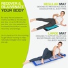 image:imageProsourceFit Acupressure Mat and Pillow Set for BackNeck Pain Relief and Muscle RelaxationBlackAqua