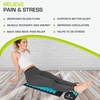 image:imageProsourceFit Acupressure Mat and Pillow Set for BackNeck Pain Relief and Muscle RelaxationBlackAqua