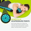 image:imageProsourceFit Acupressure Mat and Pillow Set for BackNeck Pain Relief and Muscle RelaxationBlackAqua
