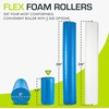image:imageProsourceFit Flex Foam Rollers for Muscle Massage Physical Therapy Core amp Balance Exercises StabilizationBlue 12x6