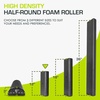 image:imageProsourceFit High Density Foam Rollers  inches long Firm Full Body Athletic Massager for Back Stretching Yoga Pilates Post Workout Trigger Point ReleaseBlack  12 X 3