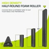image:imageProsourceFit High Density Foam Rollers  inches long Firm Full Body Athletic Massager for Back Stretching Yoga Pilates Post Workout Trigger Point ReleaseBlack  36x 3