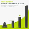 image:imageProsourceFit High Density Foam Rollers  inches long Firm Full Body Athletic Massager for Back Stretching Yoga Pilates Post Workout Trigger Point ReleaseBlack
