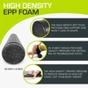 image:imageProsourceFit High Density Foam Rollers 12  inches long Firm Full Body Athletic Massage Tool for Back Stretching Yoga Pilates Post Workout Muscle Recuperation BlackBlueBlack