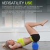 image:imageProsourceFit High Density Foam Rollers 12  inches long Firm Full Body Athletic Massage Tool for Back Stretching Yoga Pilates Post Workout Muscle Recuperation BlackBlueBlue