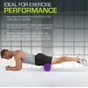 image:imageProsourceFit High Density Foam Rollers 12  inches long Firm Full Body Athletic Massage Tool for Back Stretching Yoga Pilates Post Workout Muscle Recuperation BlackBluePurple