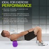 image:imageProsourceFit High Density Foam Rollers 12  inches long Firm Full Body Athletic Massage Tool for Back Stretching Yoga Pilates Post Workout Muscle Recuperation BlackBluePurple