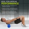 image:imageProsourceFit High Density Foam Rollers 12  inches long Firm Full Body Athletic Massage Tool for Back Stretching Yoga Pilates Post Workout Muscle Recuperation BlackBlueBlue