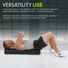 image:imageProsourceFit High Density Foam Rollers 12  inches long Firm Full Body Athletic Massage Tool for Back Stretching Yoga Pilates Post Workout Muscle Recuperation BlackBlueBlack