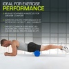 image:imageProsourceFit High Density Foam Rollers 12  inches long Firm Full Body Athletic Massage Tool for Back Stretching Yoga Pilates Post Workout Muscle Recuperation BlackBlueBlue
