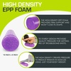 image:imageProsourceFit High Density Foam Rollers 12  inches long Firm Full Body Athletic Massage Tool for Back Stretching Yoga Pilates Post Workout Muscle Recuperation BlackBluePurple