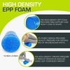 image:imageProsourceFit High Density Foam Rollers 12  inches long Firm Full Body Athletic Massage Tool for Back Stretching Yoga Pilates Post Workout Muscle Recuperation BlackBlueBlue