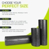 image:imageProsourceFit High Density Foam Rollers 12  inches long Firm Full Body Athletic Massage Tool for Back Stretching Yoga Pilates Post Workout Muscle Recuperation BlackBlueBlack