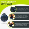 image:imageProsourceFit High Density Foam Rollers 12  inches long Firm Full Body Athletic Massage Tool for Back Stretching Yoga Pilates Post Workout Muscle Recuperation BlackBlueBlackBlue