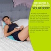 image:imageProsourceFit Ki Acupressure Mat and Pillow Set with 100 Natural Linen for BackNeck Pain Relief and Muscle RelaxationNatural Aqua