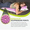 image:imageProsourceFit Ki Acupressure Mat and Pillow Set with 100 Natural Linen for BackNeck Pain Relief and Muscle RelaxationNatural Purpule