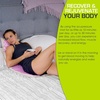 image:imageProsourceFit Ki Acupressure Mat and Pillow Set with 100 Natural Linen for BackNeck Pain Relief and Muscle RelaxationNatural Purpule