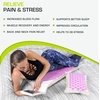 image:imageProsourceFit Ki Acupressure Mat and Pillow Set with 100 Natural Linen for BackNeck Pain Relief and Muscle RelaxationNatural Purpule