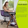 image:imageProsourceFit Ki Acupressure Mat and Pillow Set with 100 Natural Linen for BackNeck Pain Relief and Muscle RelaxationRoyal Lilac