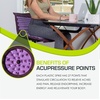 image:imageProsourceFit Ki Acupressure Mat and Pillow Set with 100 Natural Linen for BackNeck Pain Relief and Muscle RelaxationRoyal Lilac