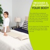 image:imageProsourceFit Ki Acupressure Mat and Pillow Set with 100 Natural Linen for BackNeck Pain Relief and Muscle RelaxationSand Dunes