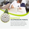image:imageProsourceFit Ki Acupressure Mat and Pillow Set with 100 Natural Linen for BackNeck Pain Relief and Muscle RelaxationSand Dunes