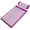 image:imageProsourceFit Acupressure Mat and Pillow Set for BackNeck Pain Relief and Muscle Relaxation OrangePurple