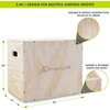image:imageProsourceFit 3in1 Wood Plyometric Jump Box For Cross Conditioning Agility Vertical Jump Training amp Plyo WorkoutsSmooth Sanded Finish