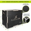 image:imageProsourceFit 3in1 Wood Plyometric Jump Box For Cross Conditioning Agility Vertical Jump Training amp Plyo WorkoutsTextured Grid Surface