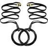 image:imageProsourceFit Fitness Gymnastics Rings with Straps for Total Body Conditioning at HomeBlack  Lexan