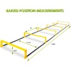 image:imageProsourceFit Raised Speed amp Agility Ladder with 6 Collapsible Hurdles for Footwork Football amp Soccer Elevated Training Workout Equipment