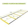 image:imageProsourceFit Raised Speed amp Agility Ladder with 6 Collapsible Hurdles for Footwork Football amp Soccer Elevated Training Workout Equipment