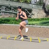 image:imageProsourceFit Raised Speed amp Agility Ladder with 6 Collapsible Hurdles for Footwork Football amp Soccer Elevated Training Workout Equipment
