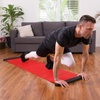 image:imageProsourceFit Slide Board Mat for Exercise 6 with End Stops Booties amp Carrying Bag for LowImpact Indoor Home Workouts and Sports Training