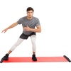 image:imageProsourceFit Slide Board Mat for Exercise 6 with End Stops Booties amp Carrying Bag for LowImpact Indoor Home Workouts and Sports Training