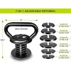 image:imageProsourceFit Adjustable 40lb Cast Iron Kettlebell Weight Set for Home Gym Strength Training