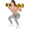 image:imageProsourceFit Adjustable Dumbbell amp Barbell Weight Set 2in1 Free Weights Available Home Gym EquipmentYellow 22lb