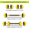 image:imageProsourceFit Adjustable Dumbbell amp Barbell Weight Set 2in1 Free Weights Available Home Gym EquipmentYellow 22lb