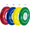 image:imageProsourceFit Competition Color Training Bumper Plates Rubber with Steel Insert Calibrated for Cross Conditioning Power Lifting Weight Training55lb